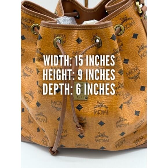 MCM Viestos Bucket Shoulder Bag*COMMUTER*Made in Germany*EUC - Picture 15 of 15